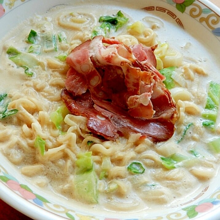 ジャスト５分！？インスタントラーメンを美味しく♪